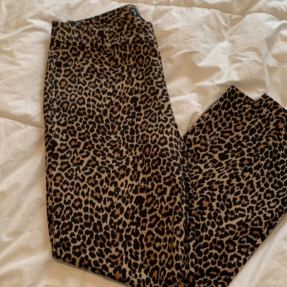J. Crew Factory cheetah print pants
